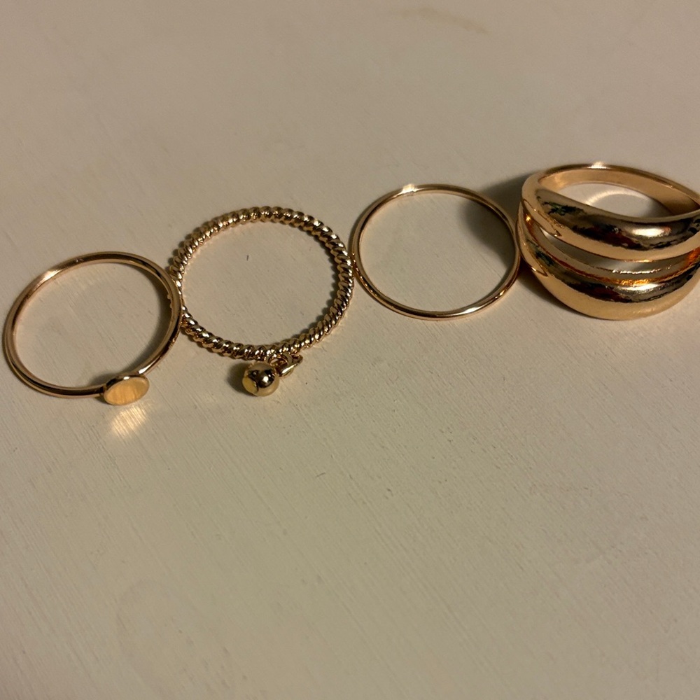💛H&M Gold Ring Collection
